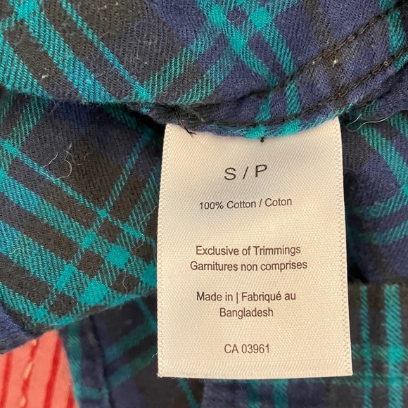 Windriver Women's small Plaid Button Down Shirt - Teal and purple - Picture 9 of 13